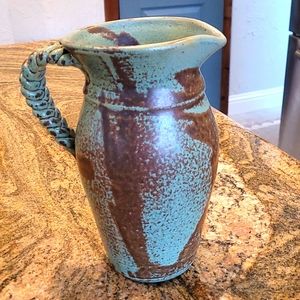 Beautiful vintage handmade pitcher for tea, coffee, juice, water  etc.